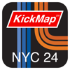 KICK Design Inc - NYC Subway 24-Hour KickMap アートワーク