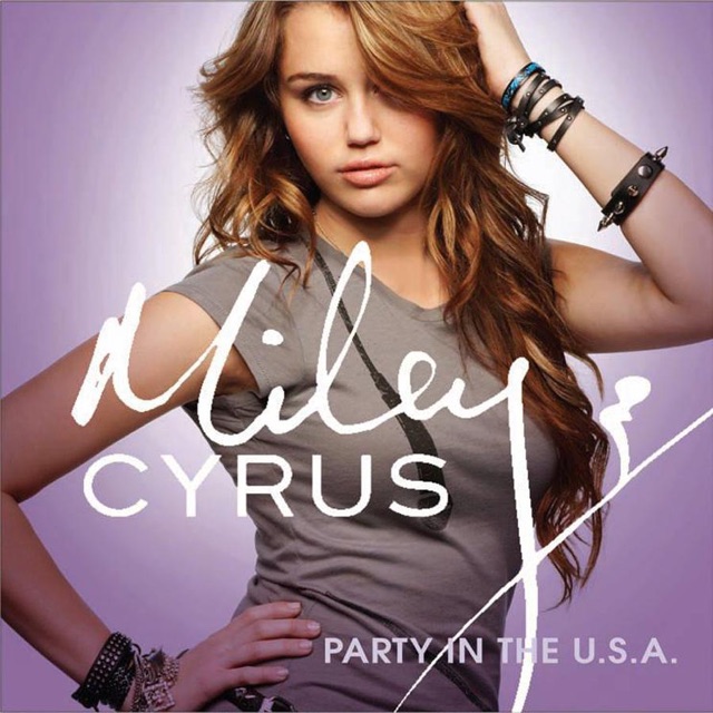 Miley Cyrus Party In the U.S.A. - Single Album Cover