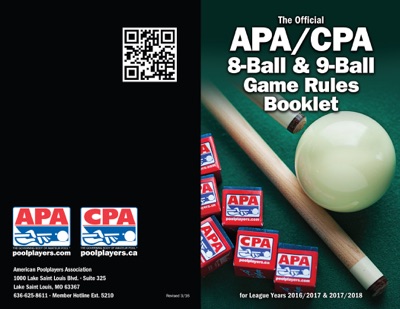 APACPA 8-Ball 9-Ball Game Rules Booklet