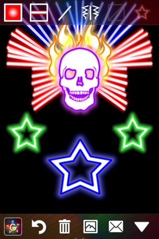 Screenshots of Glow Draw Magic FREE for iPhone