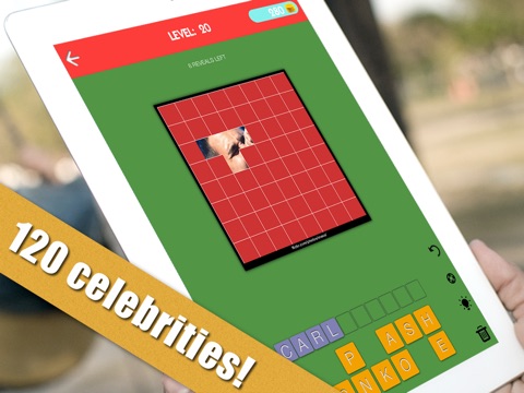 Screenshots of Guess My Celeb - Guess who's the famous celebrity in this word trivia quiz game for iPad