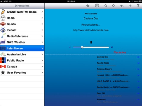 Captura de pantalla del iPad 2