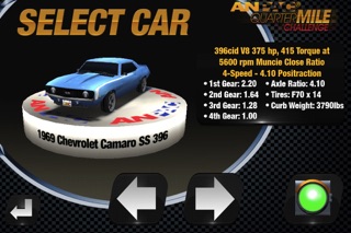 Screenshots of Quarter Mile Challenge Drag Race for iPhone