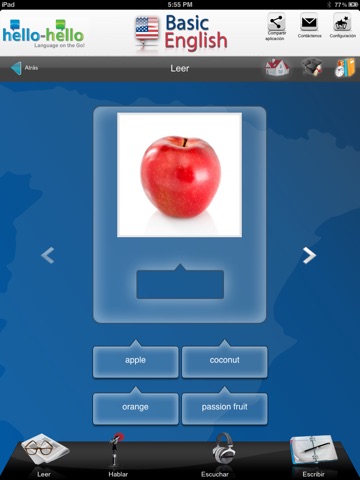 Captura de pantalla del iPad 4