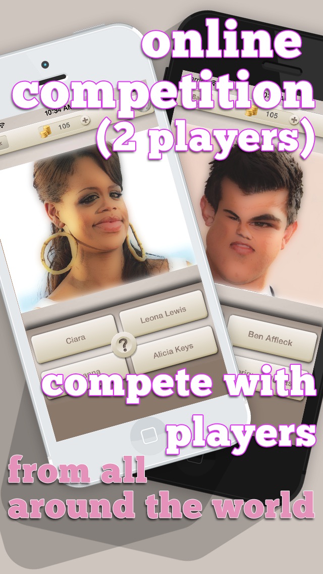 Screenshots of Cartoon Celebrity Photo Quiz: Guess The Celeb & Win! for iPhone