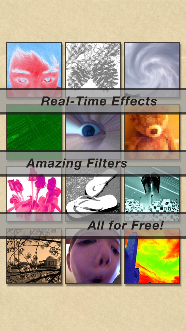Screenshots of CamWow: Free photo booth effects live on camera! for iPhone