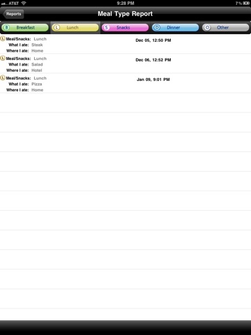 Captura de pantalla del iPad 4