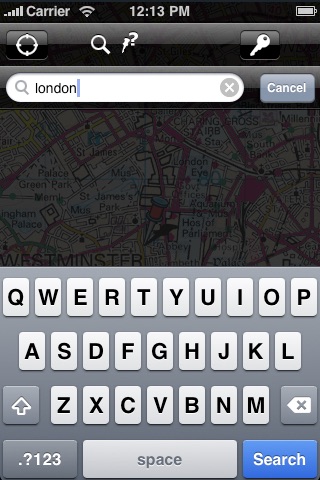 Captura de pantalla del iPhone 3