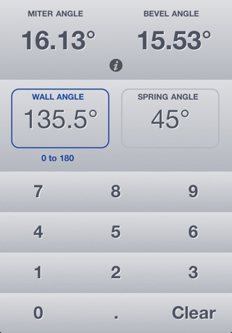Crown Molding Angle Finder • Calculate Miter and Bevel Angles screenshot