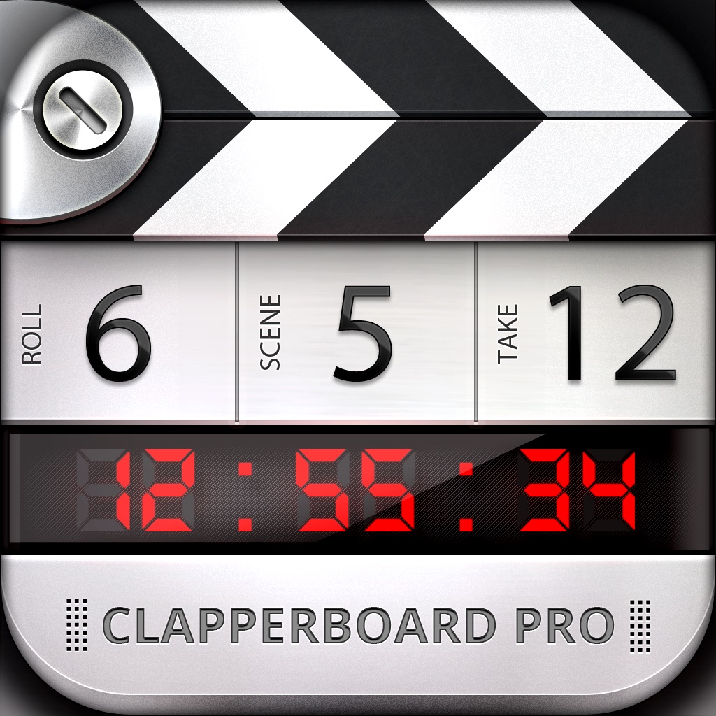 professional digital clapperboard - timecode sync and video