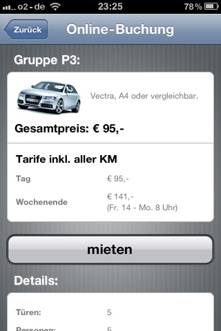Captura de pantalla del iPhone 5