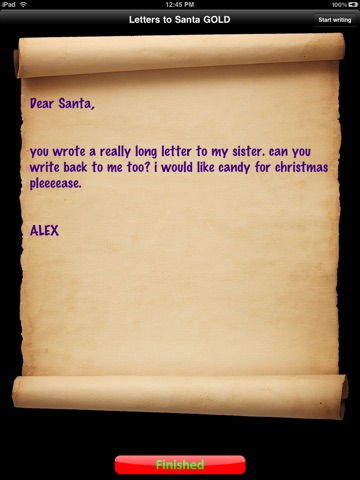Screenshots of Letters to Santa Gold for iPad