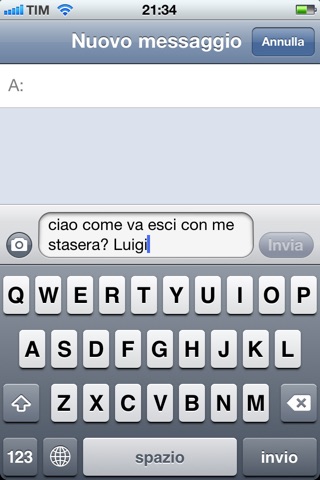 Captura de pantalla del iPhone 4