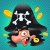 Piraten-Spiel für Kinder im Alter von 2-5: Spiele und Puzzles für Kindergarten, Vorschule oder Kindergarten mit Pirat, Kapitän, Papagei, Schatz-kiste, Krokodil und ein Schiff im Meer!
