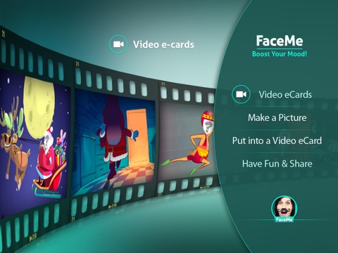 Скриншот из FaceMe Video Booth FREE - send funny eCards