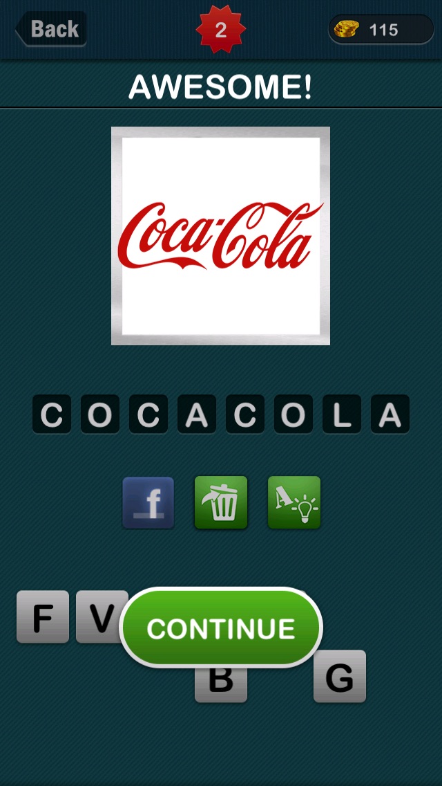 Screenshots of LogoGuess : #1 Logo Guess The Word about brand for iPhone