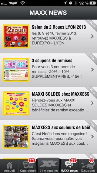 Capture d’écran iPhone 4