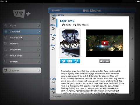 Скриншот из TV+ Guide (iPad edition)