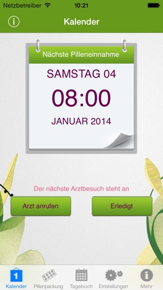 Pillen Erinnerung App Pillenalarm Jenapharm GmbH & Co. KG