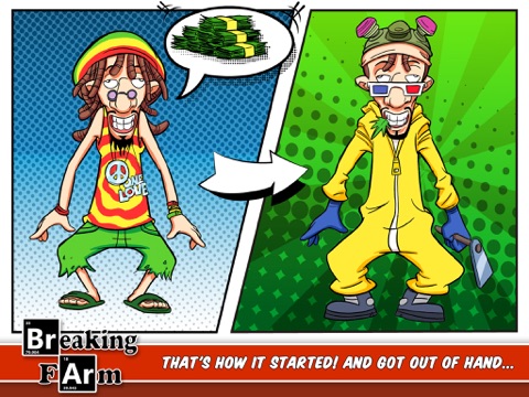Screenshots of Breaking Farm: The best grow marijuana sim with weed and bad pot for iPad