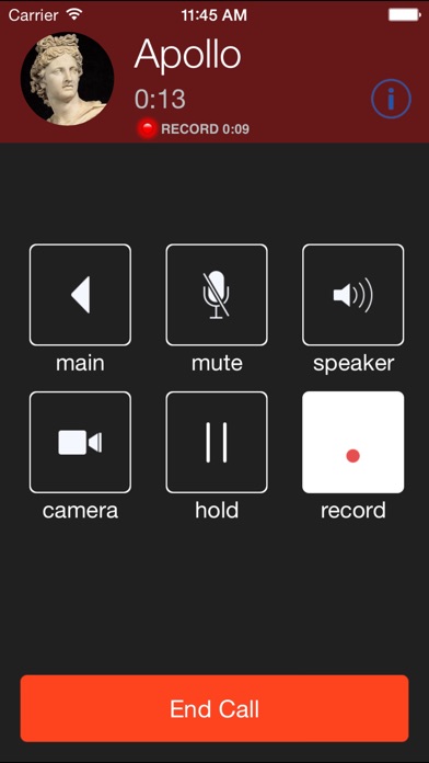 Screenshots of Acrobits Softphone for iPhone