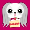 White Japanese Chin Stickers for iMessage japanese chin 
