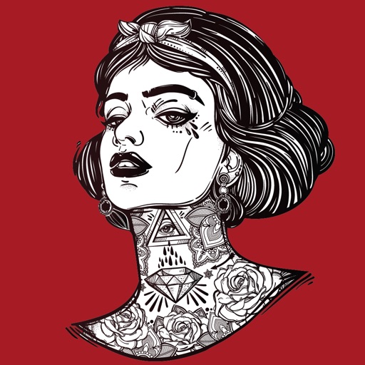 Retro tattoo glamour mother