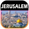 Jerusalem, Israel Offline Travel Map Guide jerusalem on map 