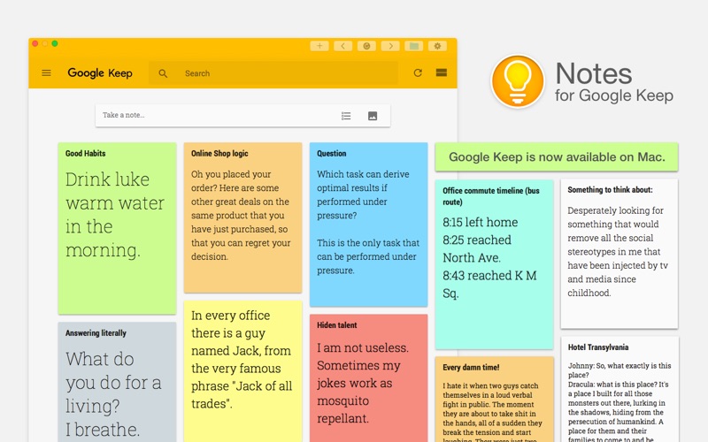 google keep notes desktop