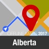 Alberta Offline Map and Travel Trip Guide alberta road map 