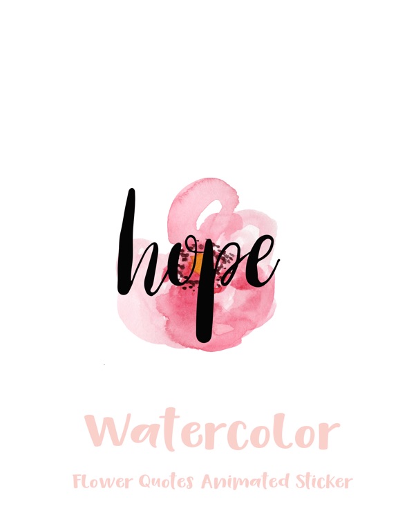 Watercolor Flower Quotes Animated Sticker Watercolor Flower Quotes Animated Sticker