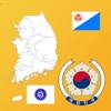 South Korea Province Maps and Flags south american flags 