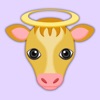 Solid Gold Cow Emoji Stickers