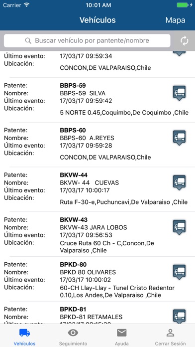 Captura de pantalla del iPhone 1
