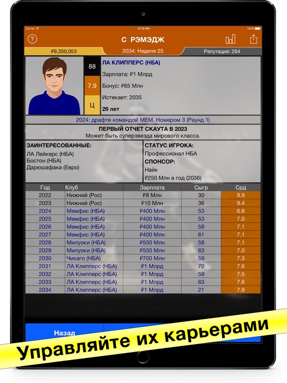 Баскетбольный Агент: Стратеги для iPad