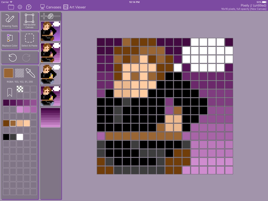 Pixely Pixel Art for Everyone iPad app AppWereld