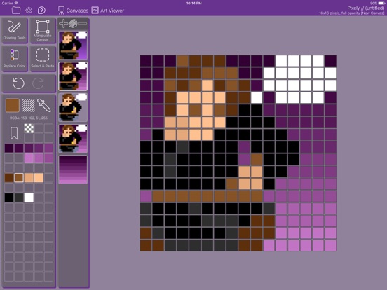 Screenshot #1 for Pixely: Pixel Art for Everyone