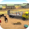 Animal Transport Truck Driving animal farm 