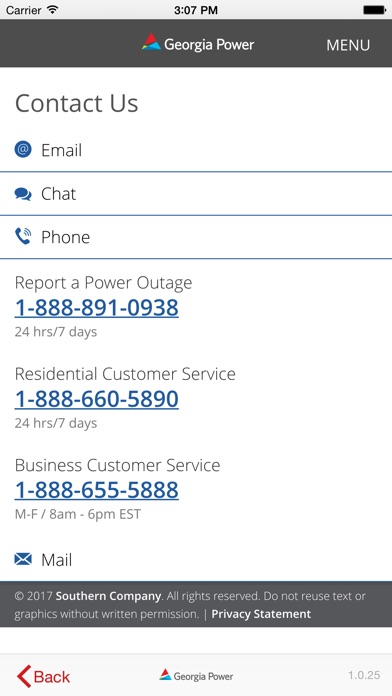 ga power customer service
