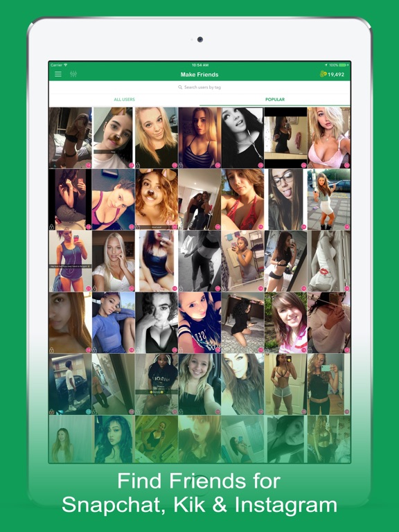 Screenshots of Make Friends - Find Girls, Stranger People to Talk for iPad