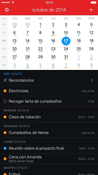 Captura de pantalla del iPhone 4