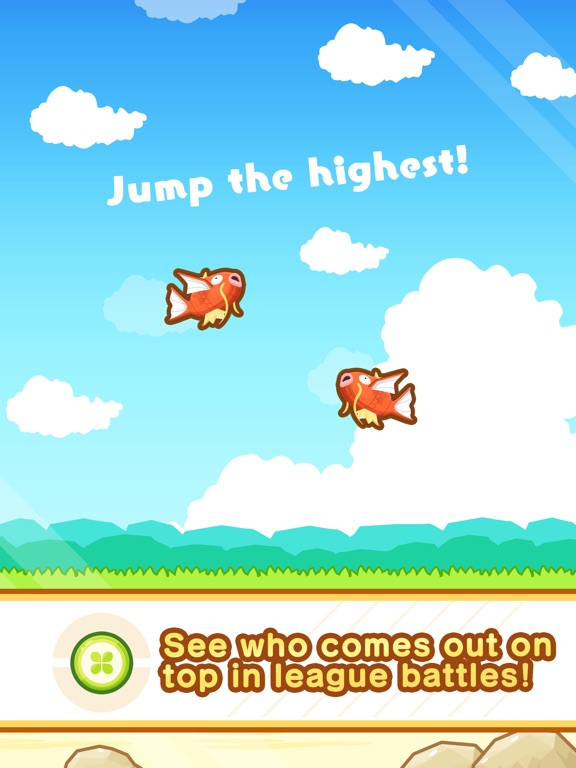 Screenshots of Pokémon: Magikarp Jump for iPad