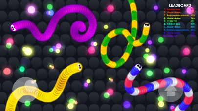 Screenshots of Rolling Snake.io - Worm IO Multiplayer Online Slither War Game - Free Agar Skins Version for iPhone