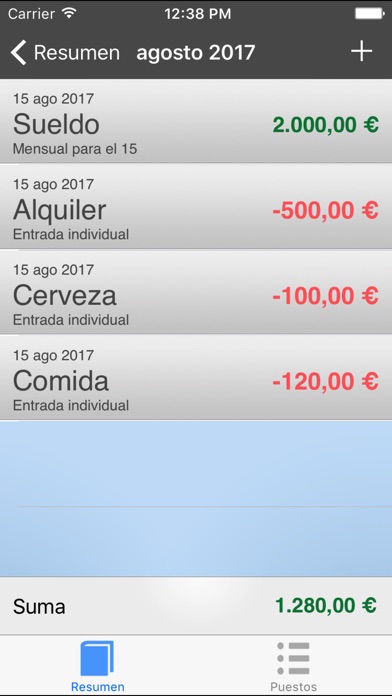 Captura de pantalla del iPhone 1