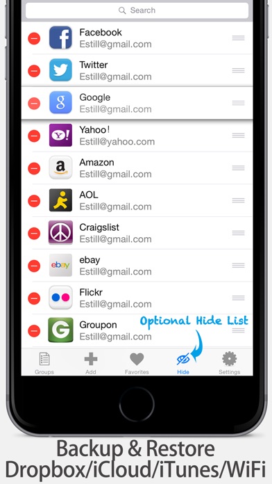 Screenshots of Private Password Manager Vault - Fingerprint Lock Passcode.s & Protect Account Login Contact.s Secure Wallet Apps for iPhone