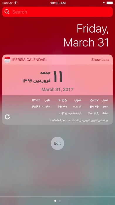 Captura de pantalla del iPhone 2