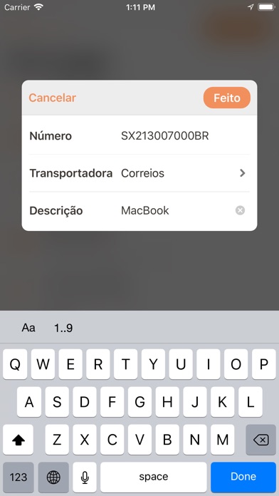 Captura de tela do iPhone 3