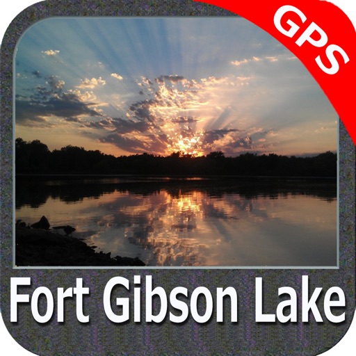 Lake Fort Gibson Oklahoma GPS chart Navigator By Flytomap