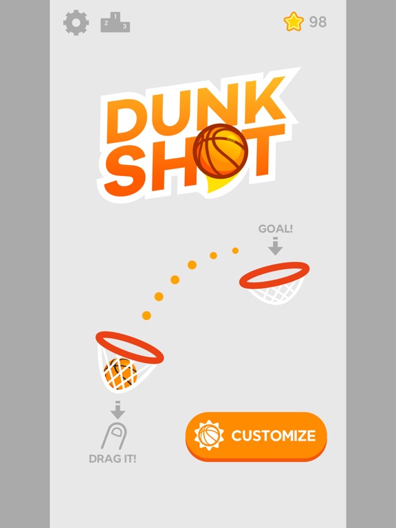 Dunk Shot iOS Screenshots