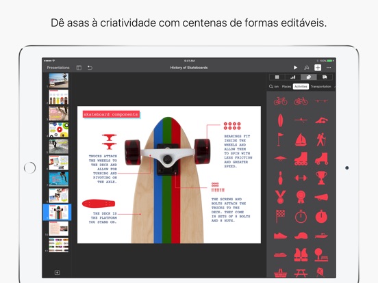Captura de ecrã do iPad 4
